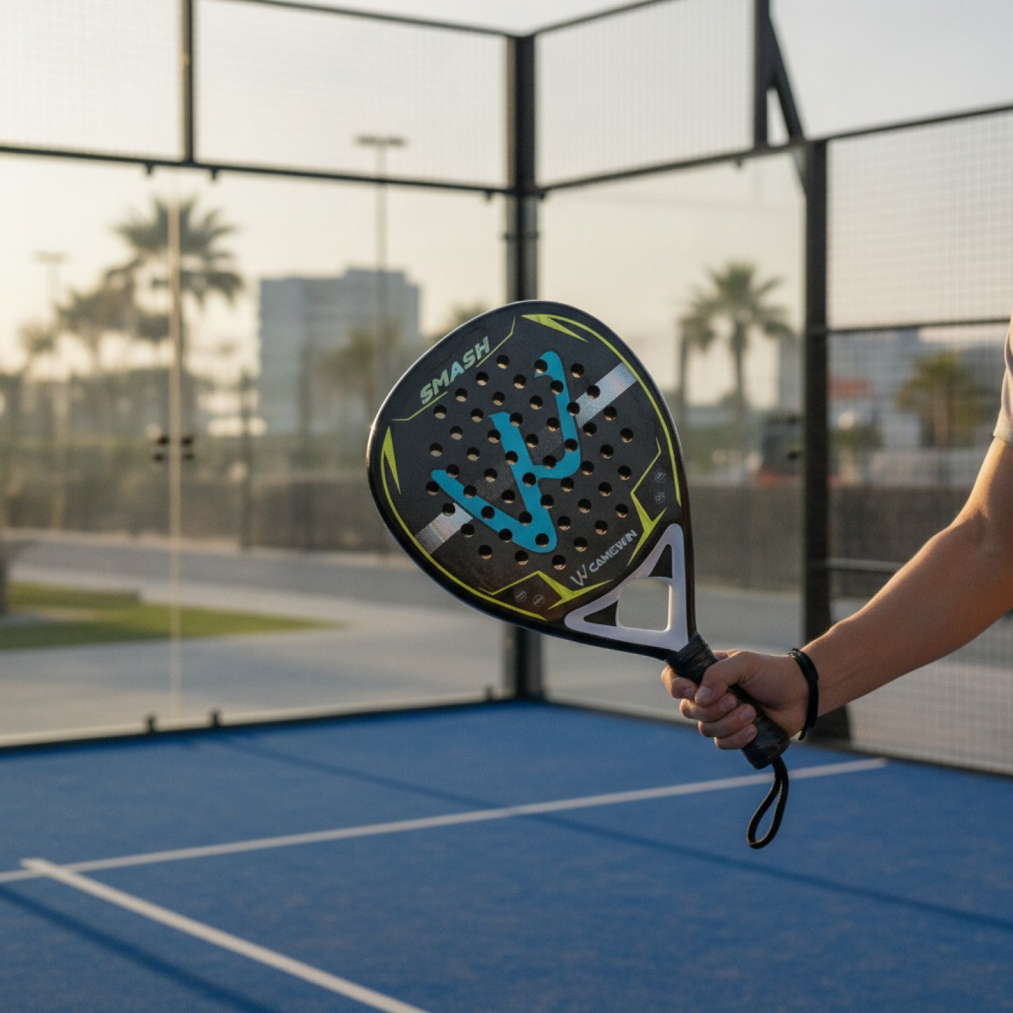 Raquette Padel Carbone 12K : Puissance & Confort